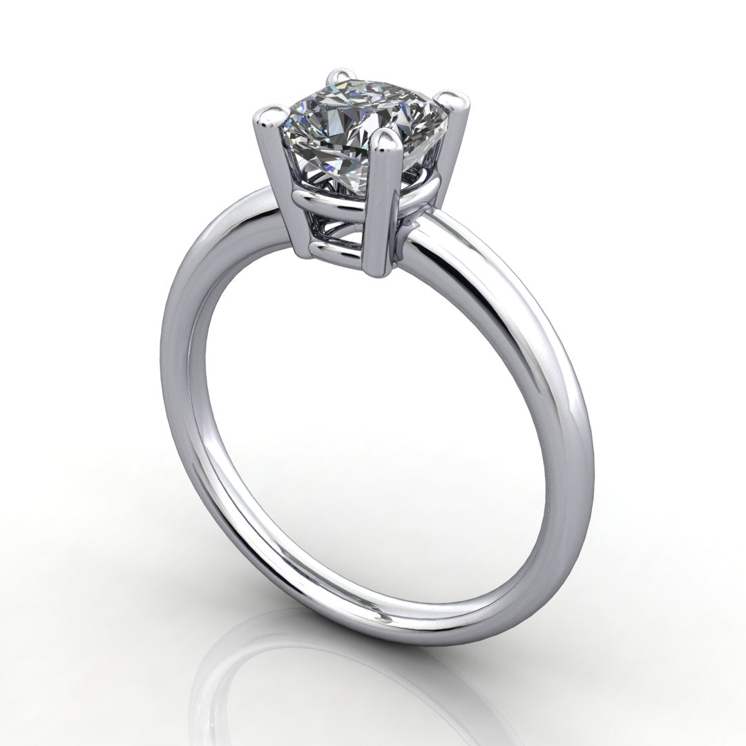 Demi Solitaire Engagement Ring (setting only)