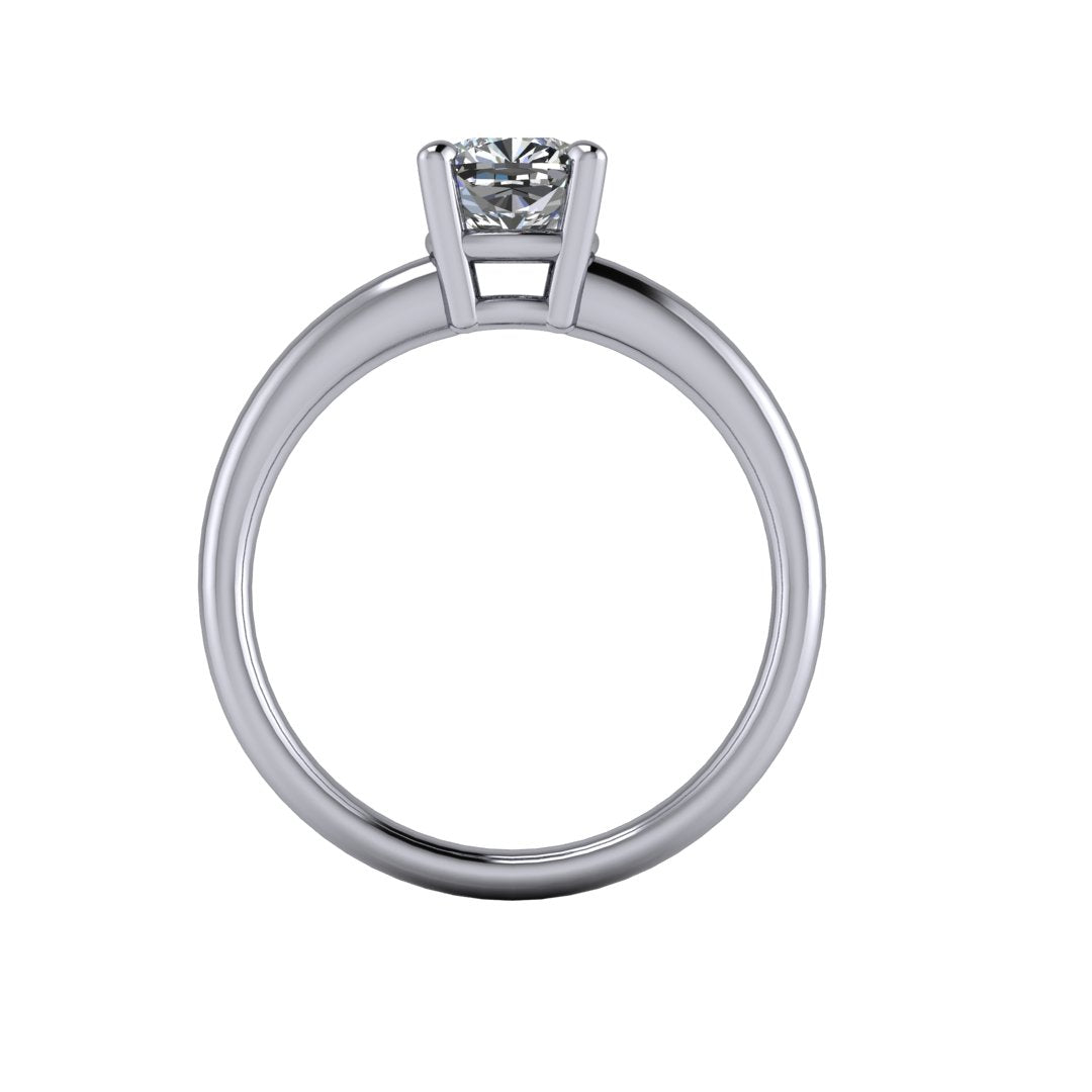 Demi Solitaire Engagement Ring (setting only)