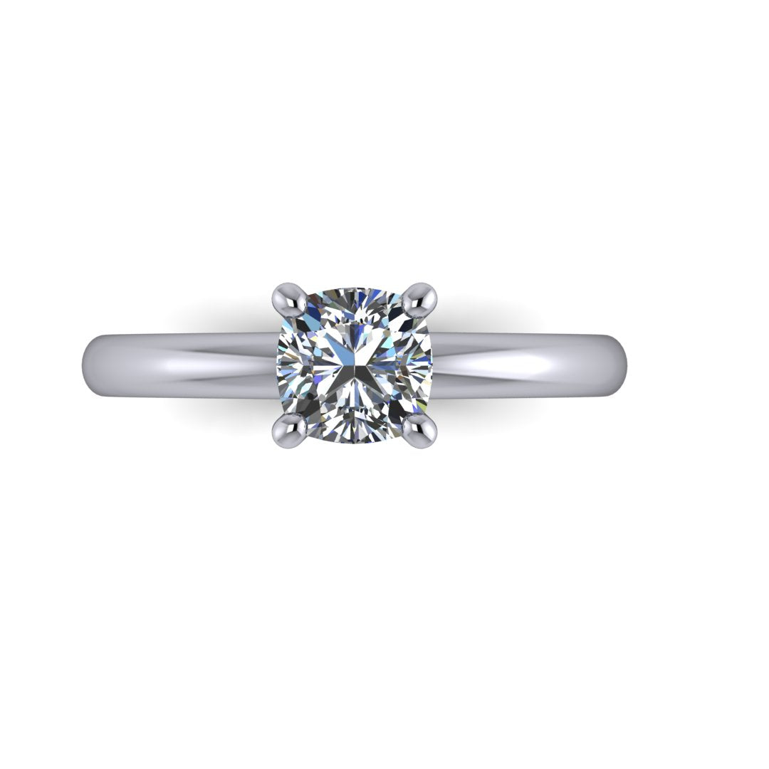 Demi Solitaire Engagement Ring (setting only)