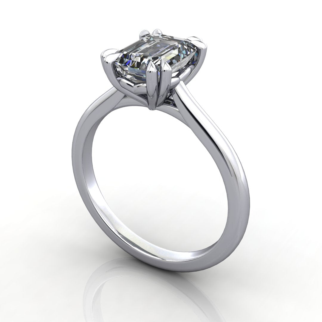 Serena Double Prong Solitaire Engagement Ring (setting only)