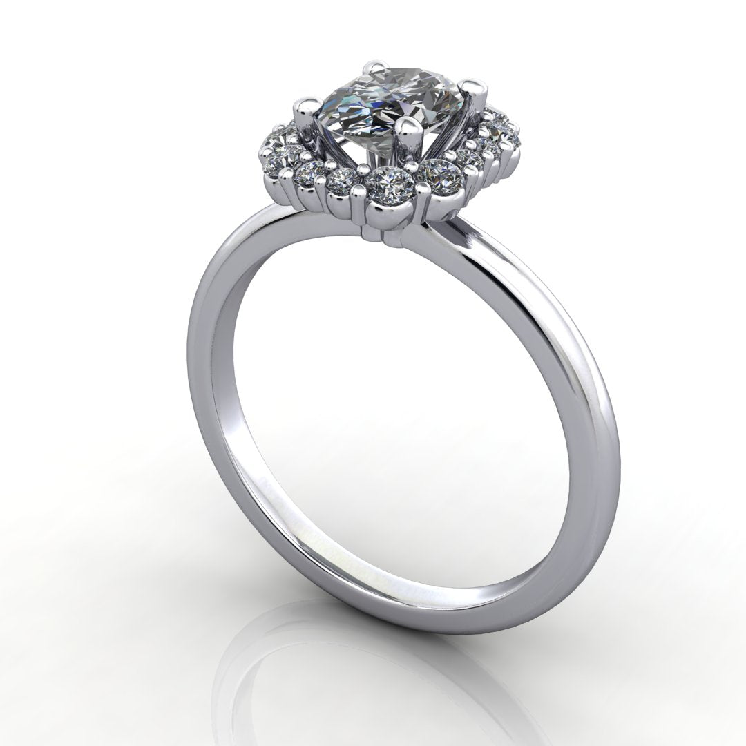 Elsie Halo Engagement Ring (setting only)