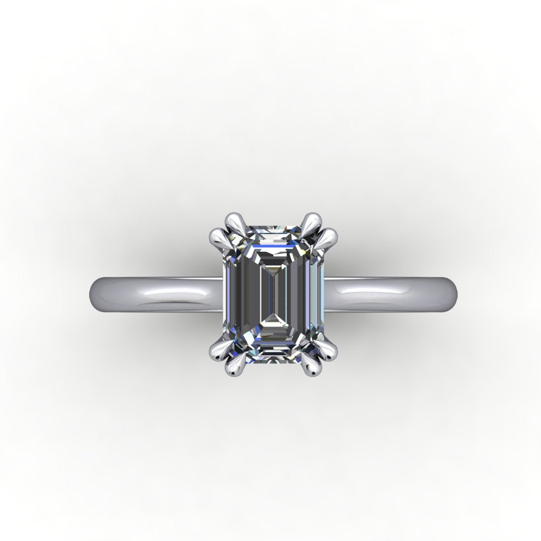 Serena Double Prong Solitaire Engagement Ring (setting only)