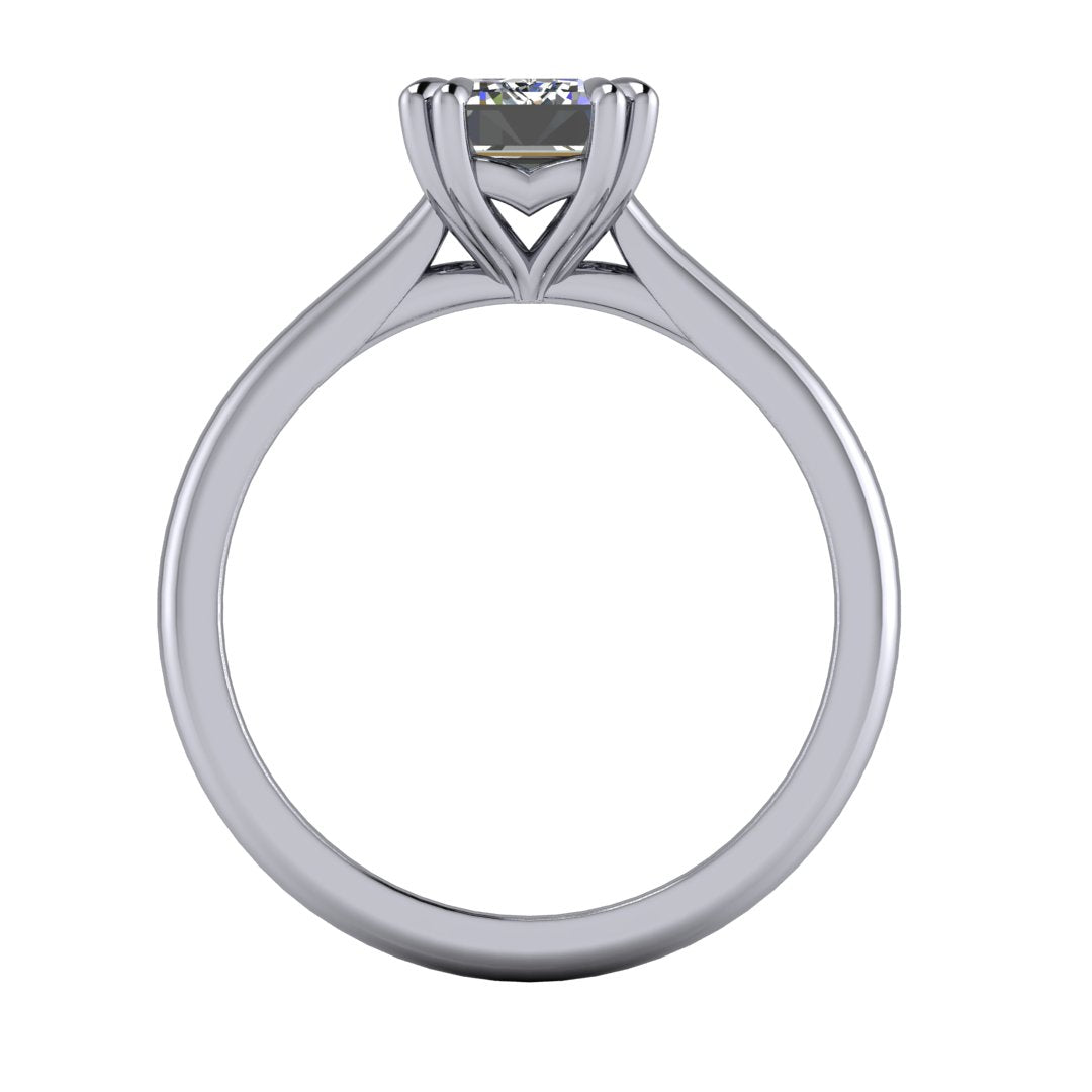 Serena Double Prong Solitaire Engagement Ring (setting only)