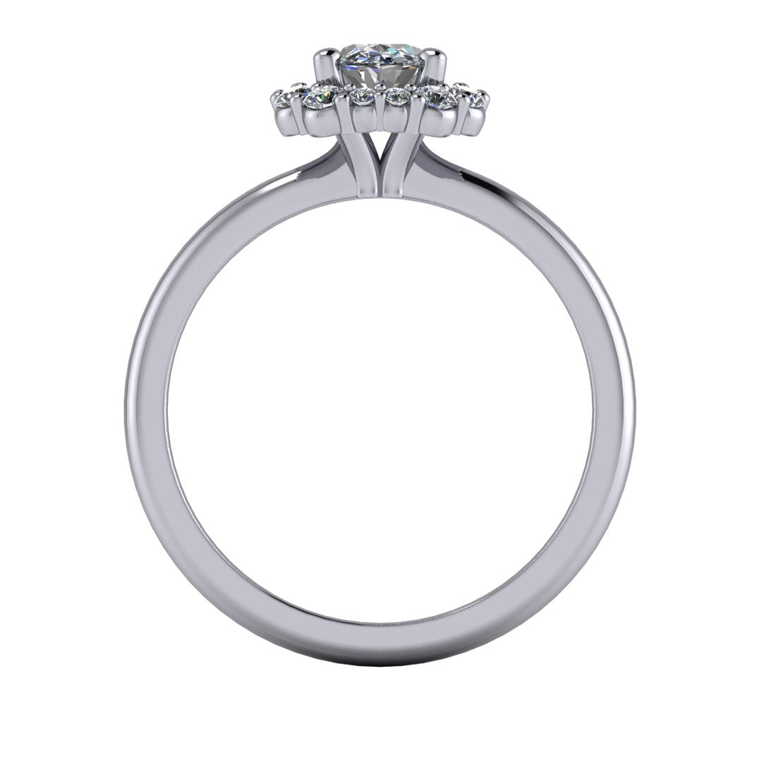 Elsie Halo Engagement Ring (setting only)