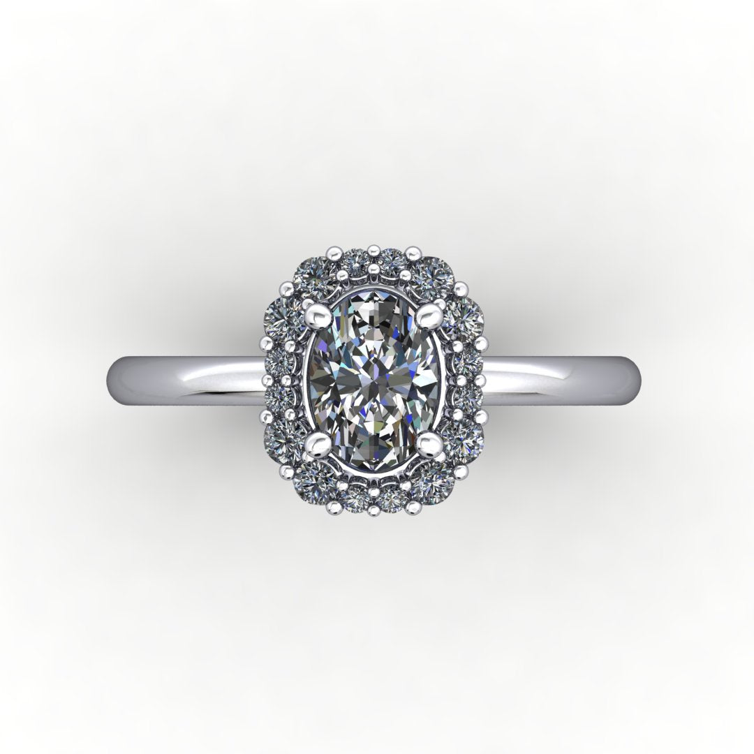 Elsie Halo Engagement Ring (setting only)