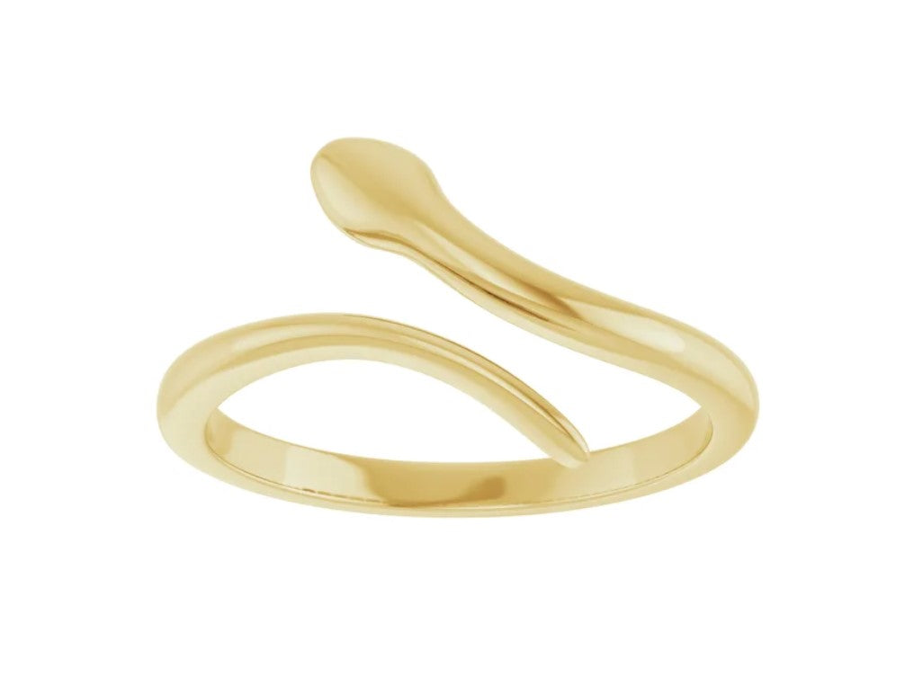 14K Snake Ring