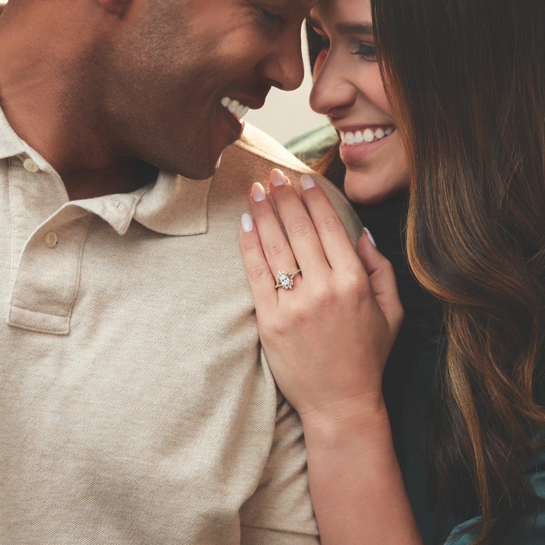 Luna Halo Engagement Ring (setting only)