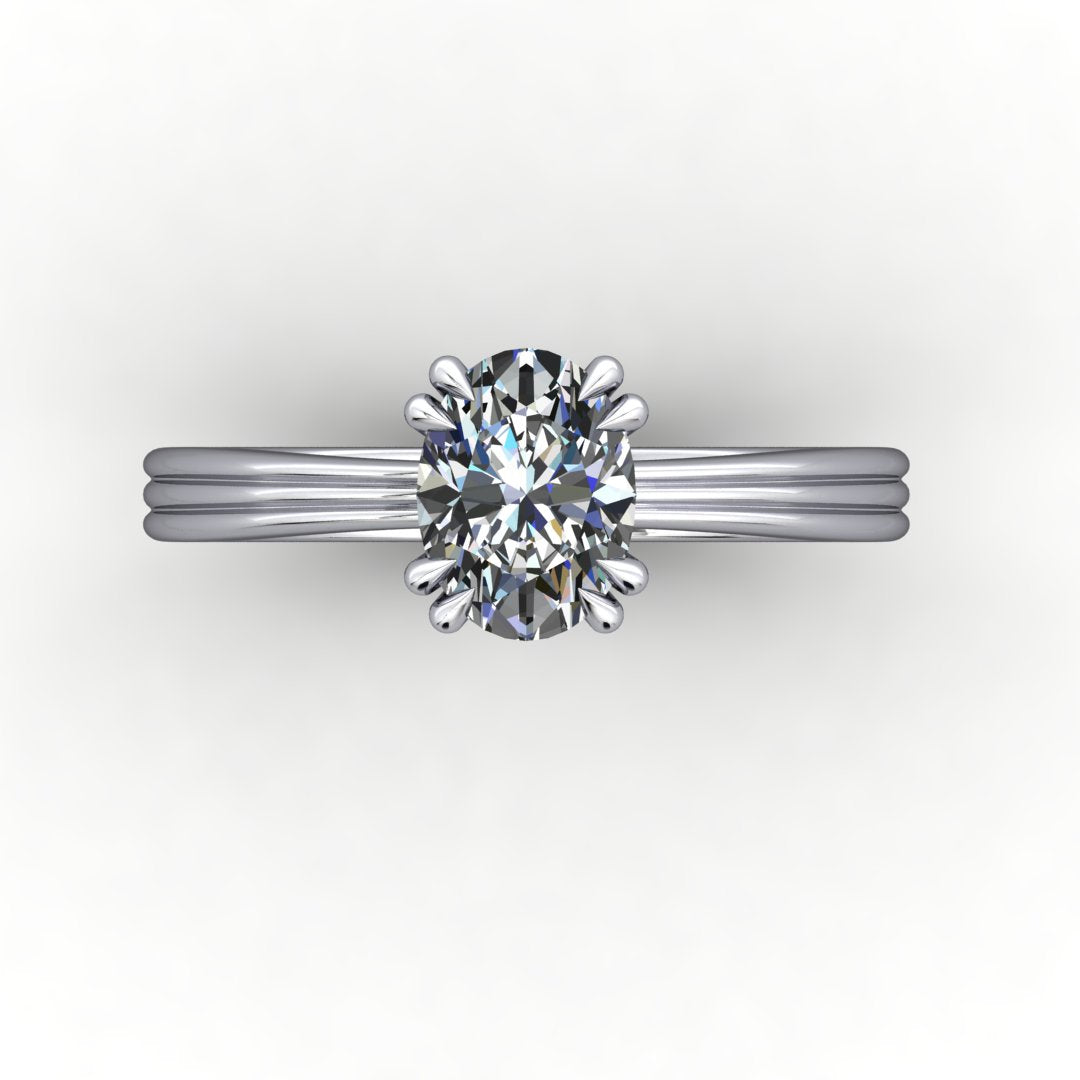 Remi Solitaire Engagement Ring (setting only)