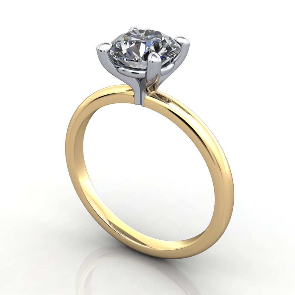 Margo Solitaire Engagement Ring (setting only)