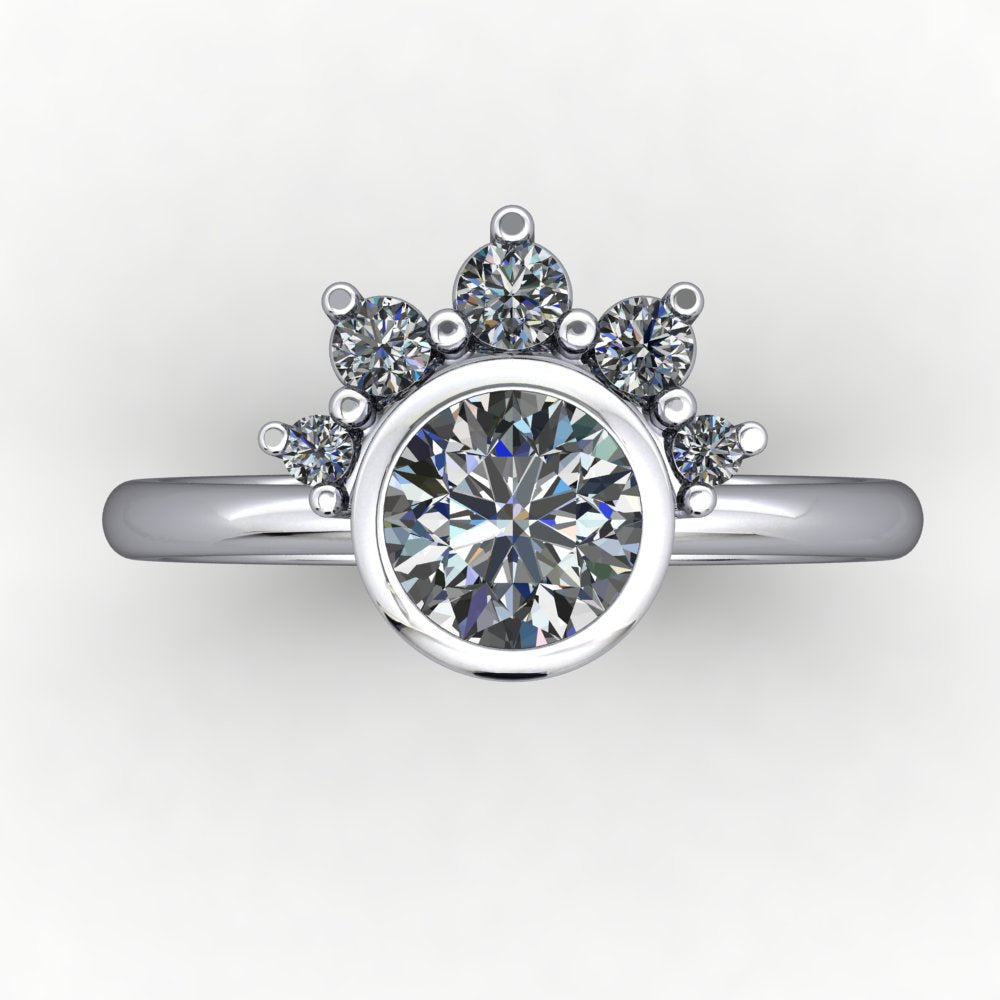 Tiara halo diamond on sale ring