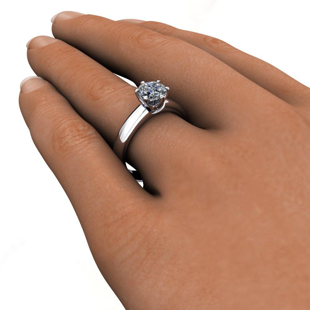 Lourdes Solitaire Vintage Engagement Ring (setting only) - Soha