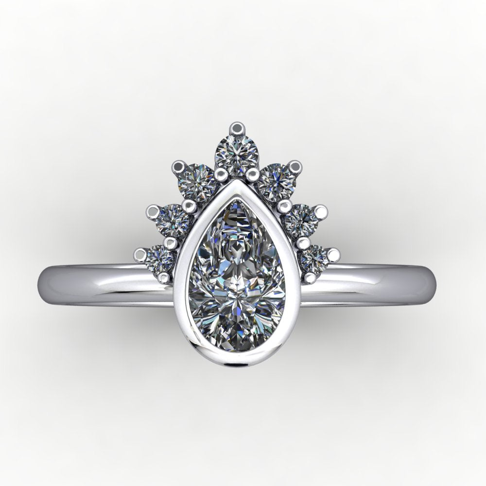 Tiara Half Halo Engagement Ring (setting only)