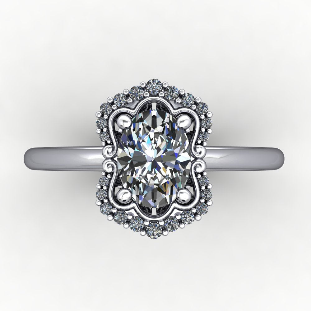 Orders crystalized floral fancy ring