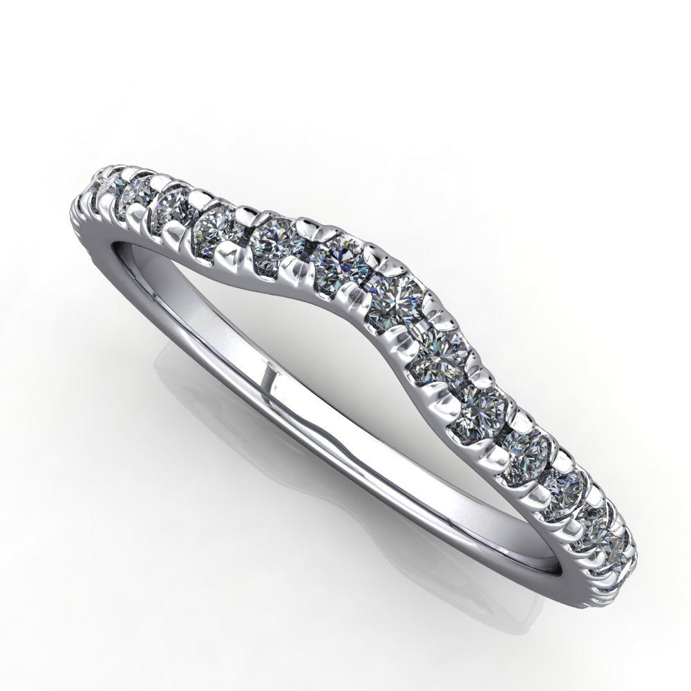 Petal Contoured Wedding Band