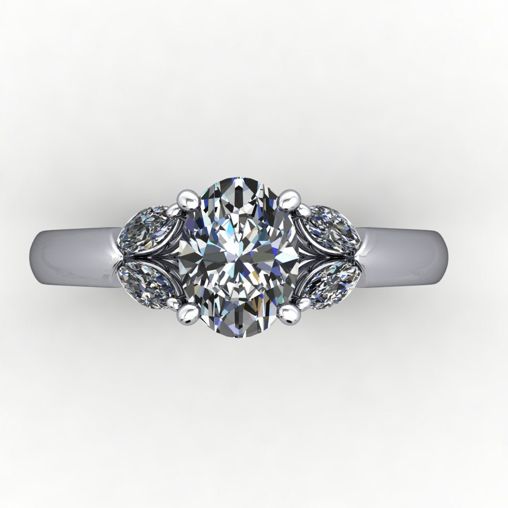 Briar Accented Engagement Ring (setting only)