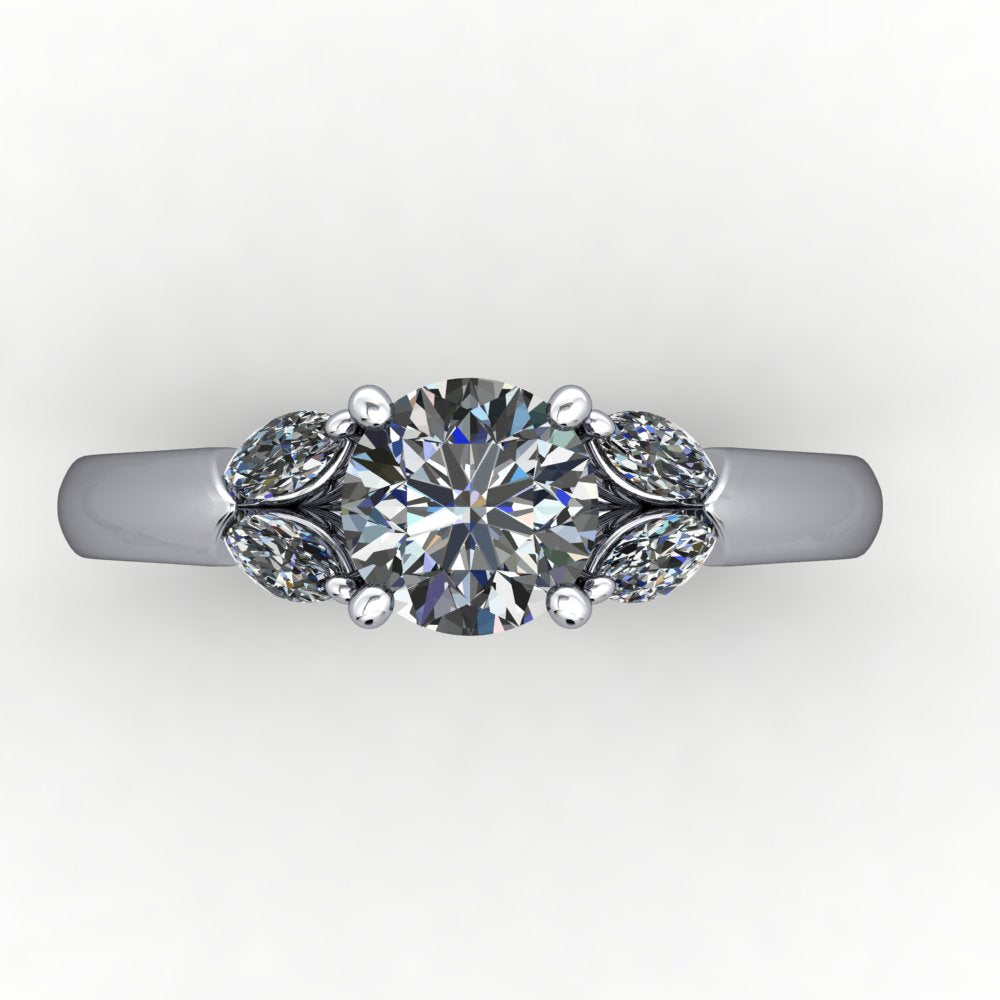 Briar Accented Engagement Ring (setting only)