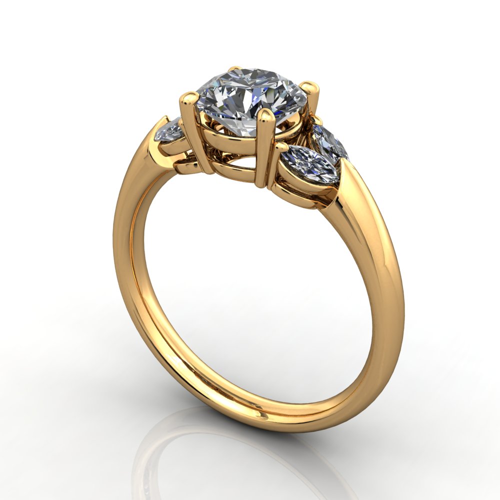 Briar Accented Engagement Ring (setting only)