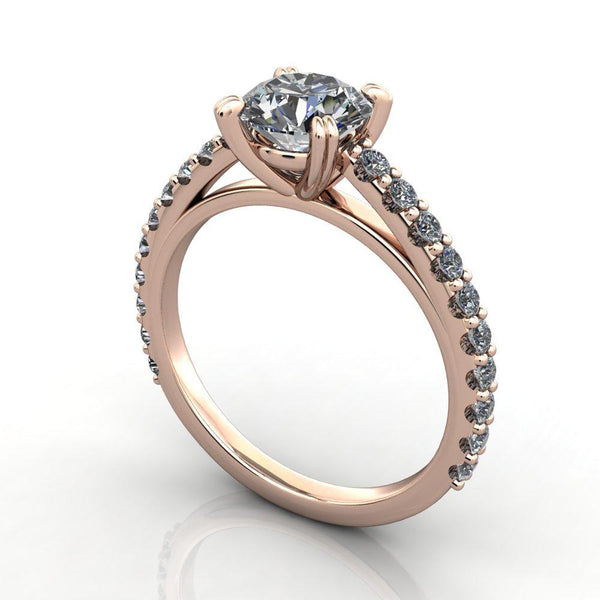 Aurora Solitaire Engagement Ring (setting only) - Soha Diamond Co.™