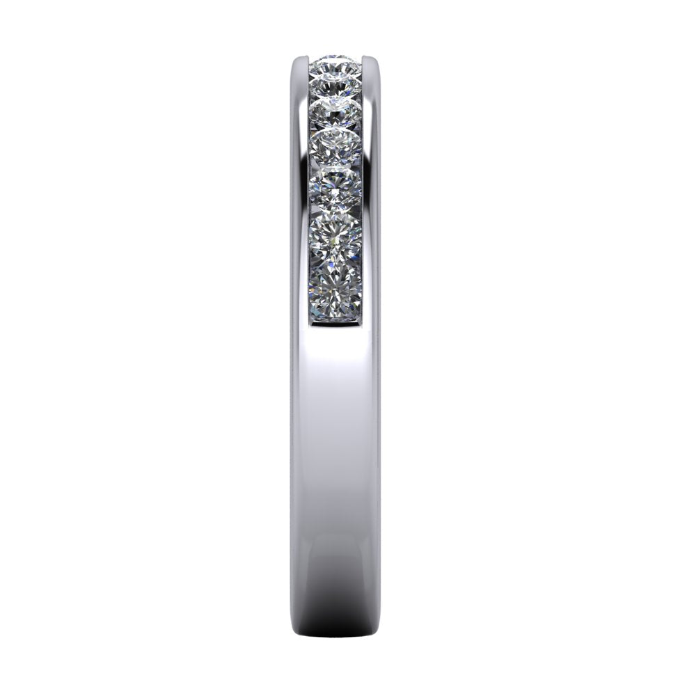 Channel-Set Diamond Wedding Band (Various Sizes)