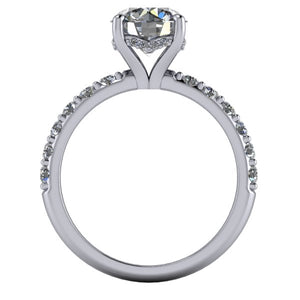 Elodie Solitaire Engagement Ring (setting only) - Soha Diamond Co.™