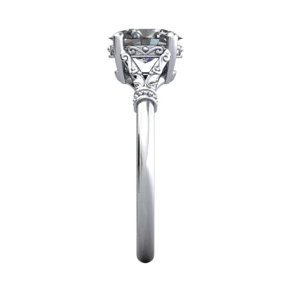 Hazel Split-Shank Solitaire Engagement Ring (setting only)