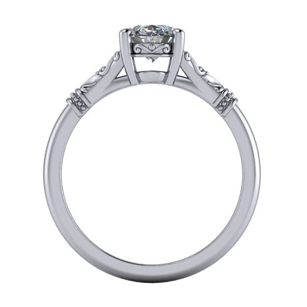 Hazel Split-Shank Solitaire Engagement Ring (setting only)