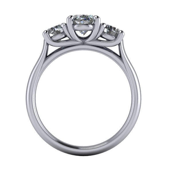 Holly Three-Stone Engagement Ring (Setting Only)