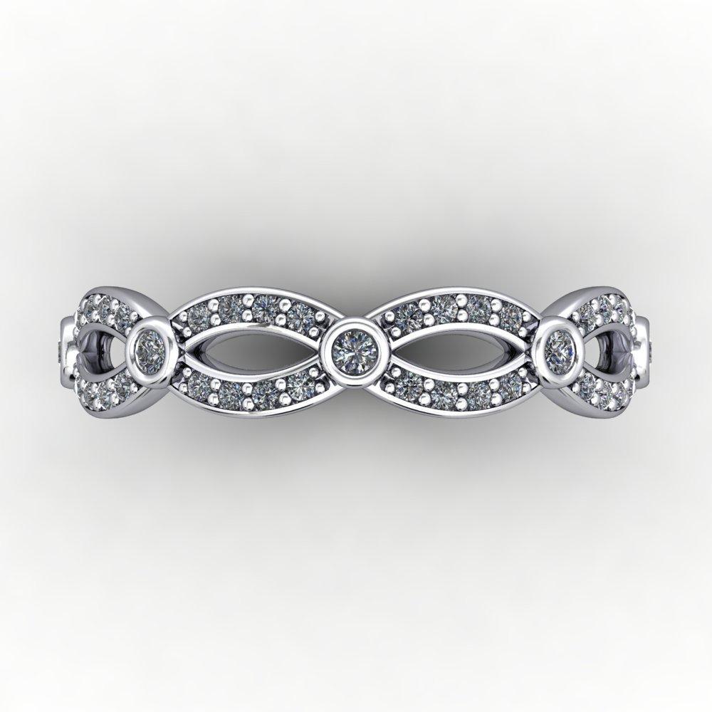 infinity inspired diamond wedding band soha diamond co