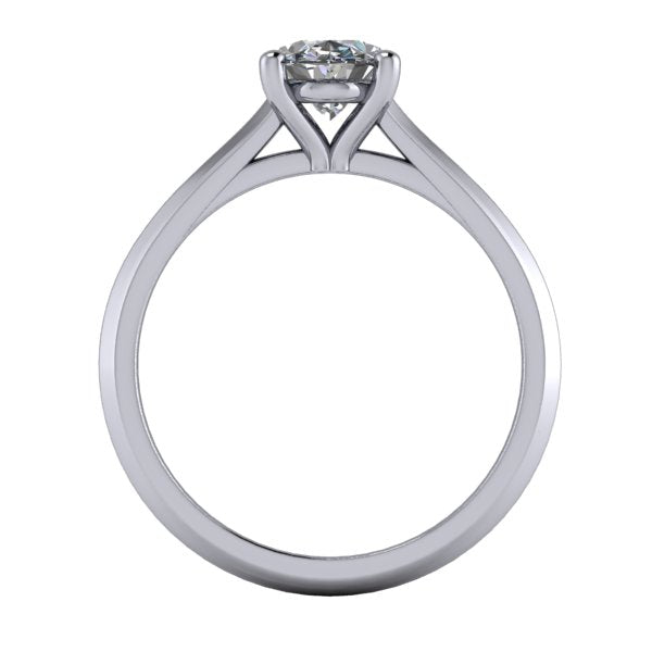 Kennedy Knife-Edge Solitaire Engagement Ring (setting only)