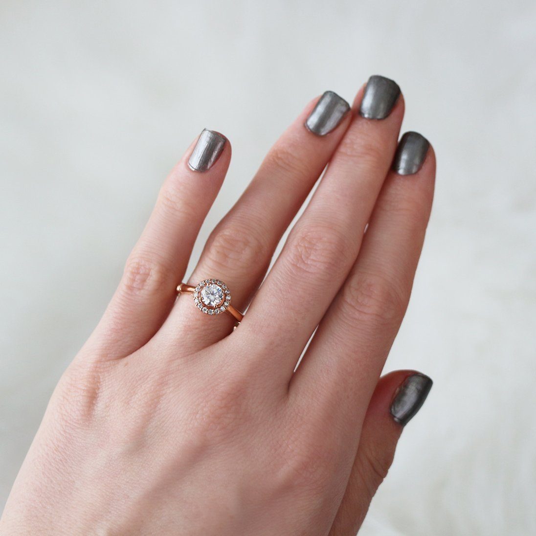 Kyoto Halo Engagement Ring (setting only) - Soha Diamond Co.™