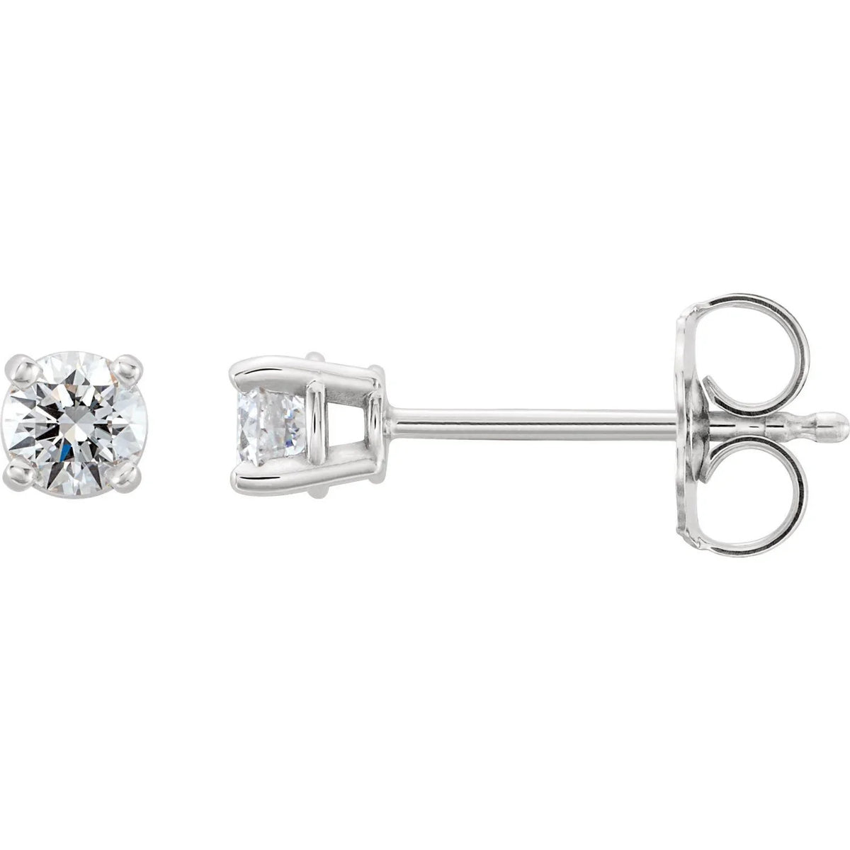 white gold lab-grown diamond studs