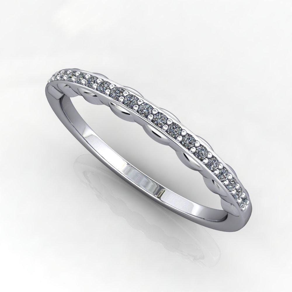 wavy lab-grown diamond band soha diamond co. 