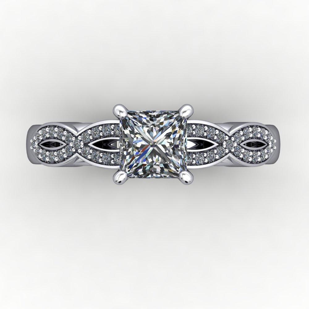 Lillienne Solitaire Engagement Ring (setting only)