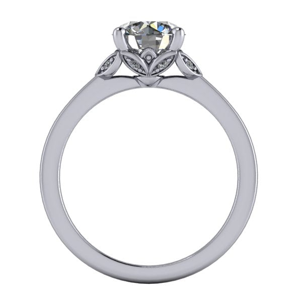 Lily Accented Solitaire Engagement Ring (setting only)