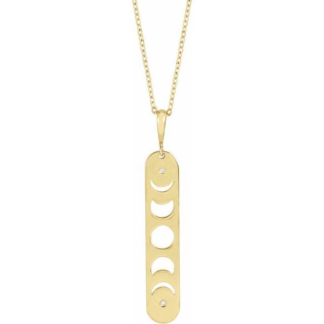 Moon Phase Bar Necklace