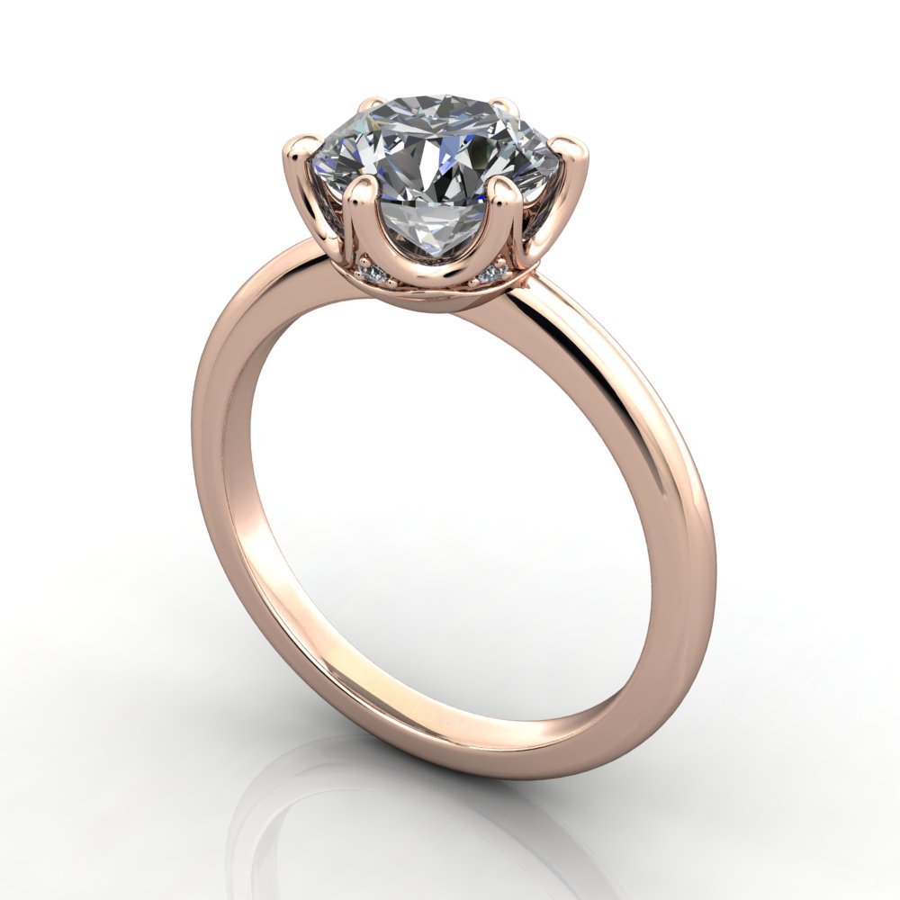 Mila Solitaire Engagement Ring (setting only)