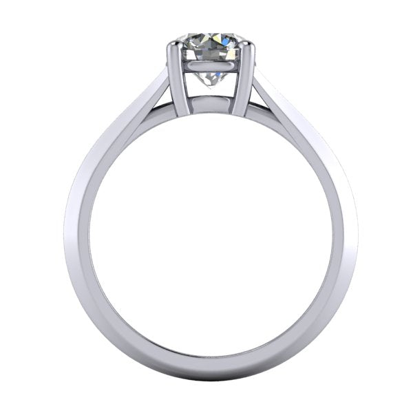 split shank engagement ring side view