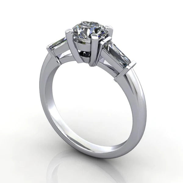 three stone engagement ring collection