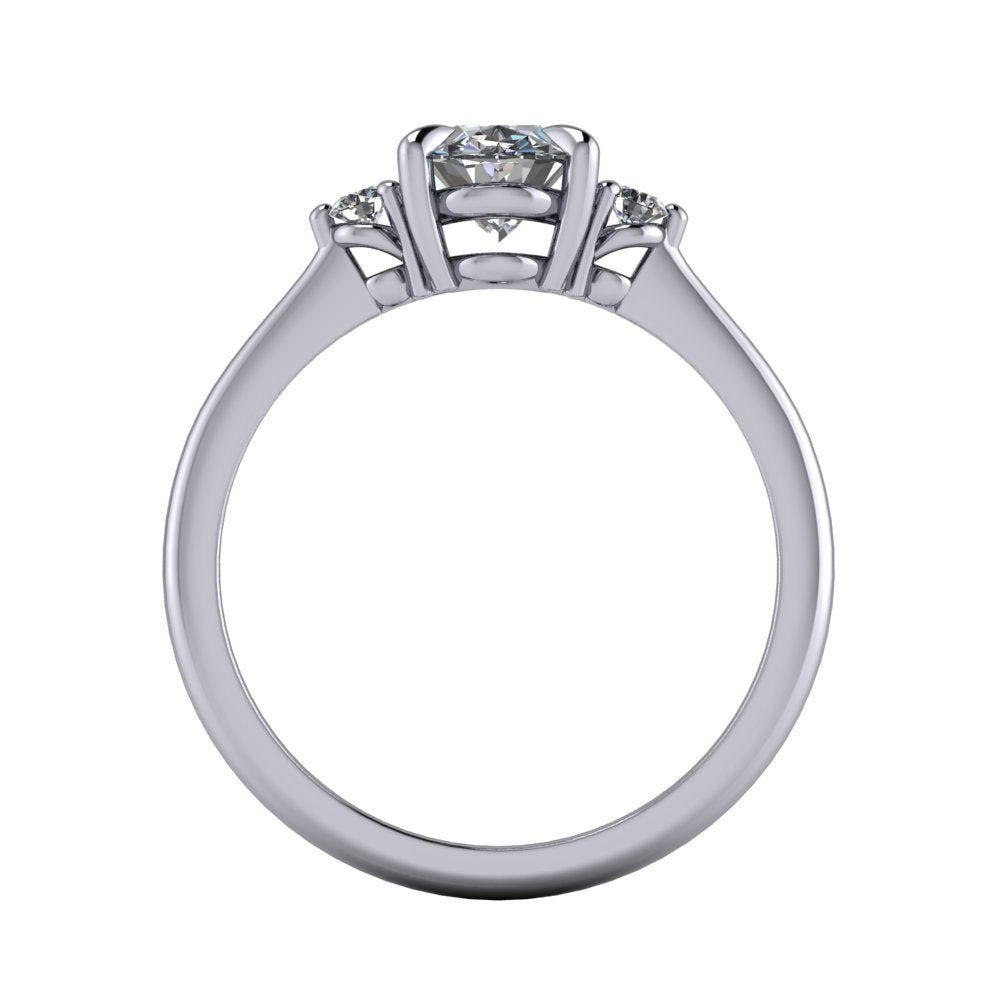 Lourdes Solitaire Vintage Engagement Ring (setting only) - Soha