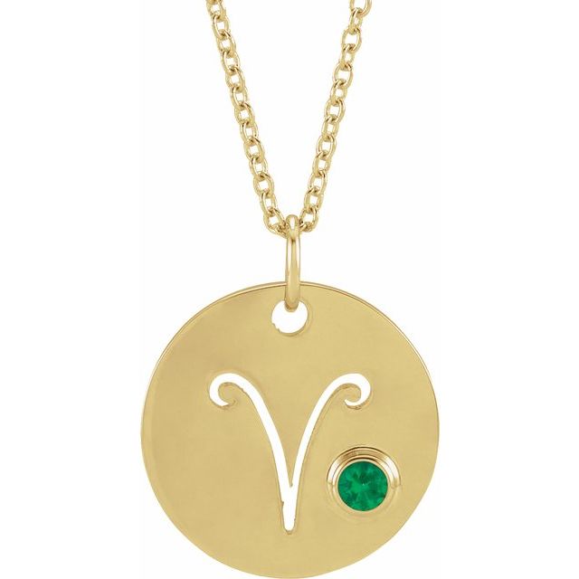 sterling aries zodiac necklace – Marlyn Schiff, LLC